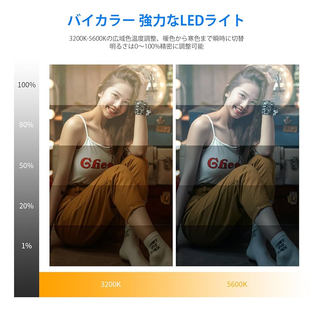 遠隔操作&調光 LED撮影用ライト 2個セット Amazon | LED撮影用ライト2個セット LEDビデオライト 撮影照明